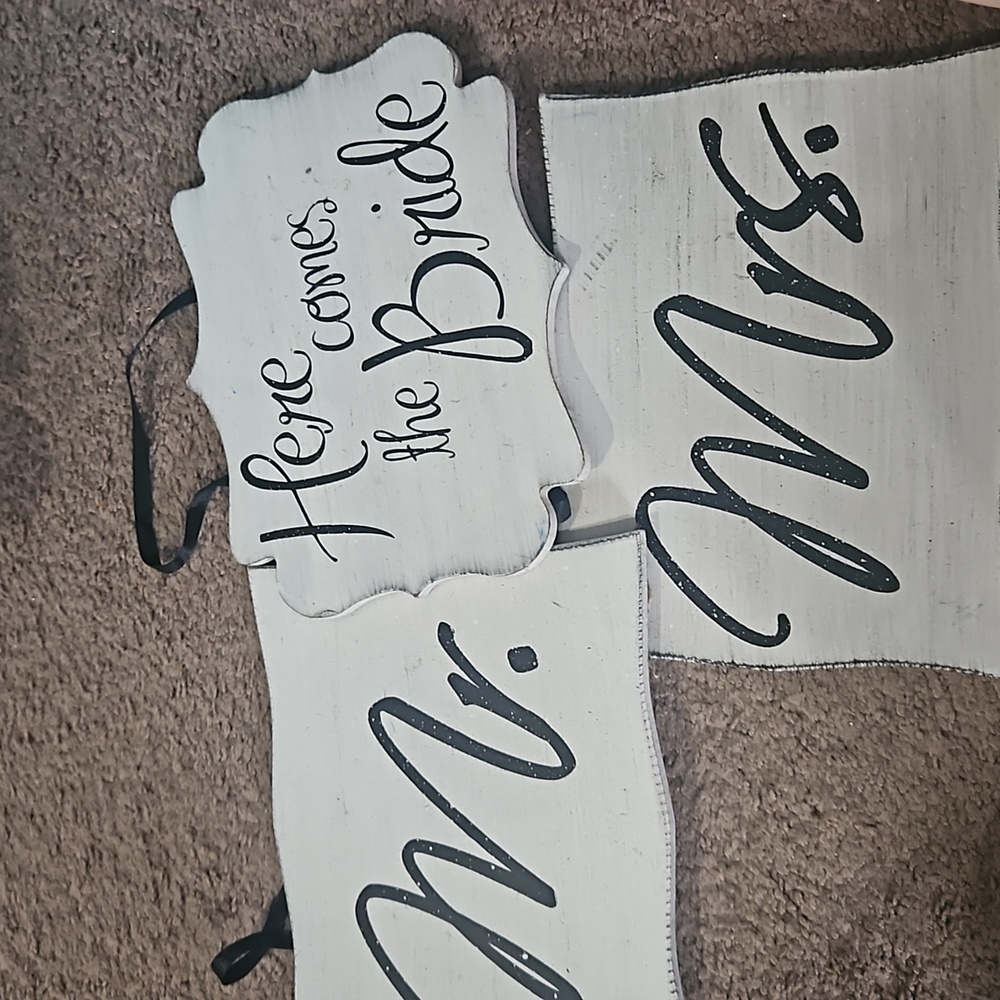 Wedding signs wooden